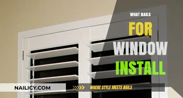Choosing the Right Nails for a Secure and Efficient Window Installation
