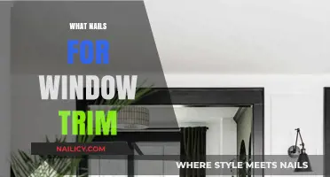 Choosing the Right Nails for Window Trim