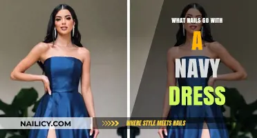 Perfect Nail Colors to Complement Your Elegant Navy Dress