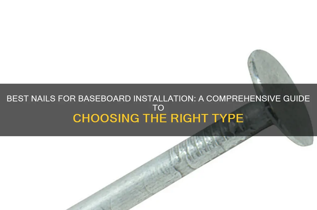 what nails tonise for baseboard