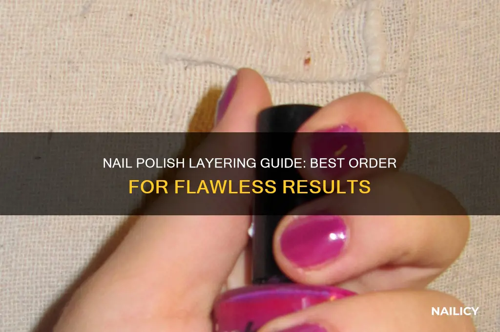 what order should i ise ywo nail polishes in