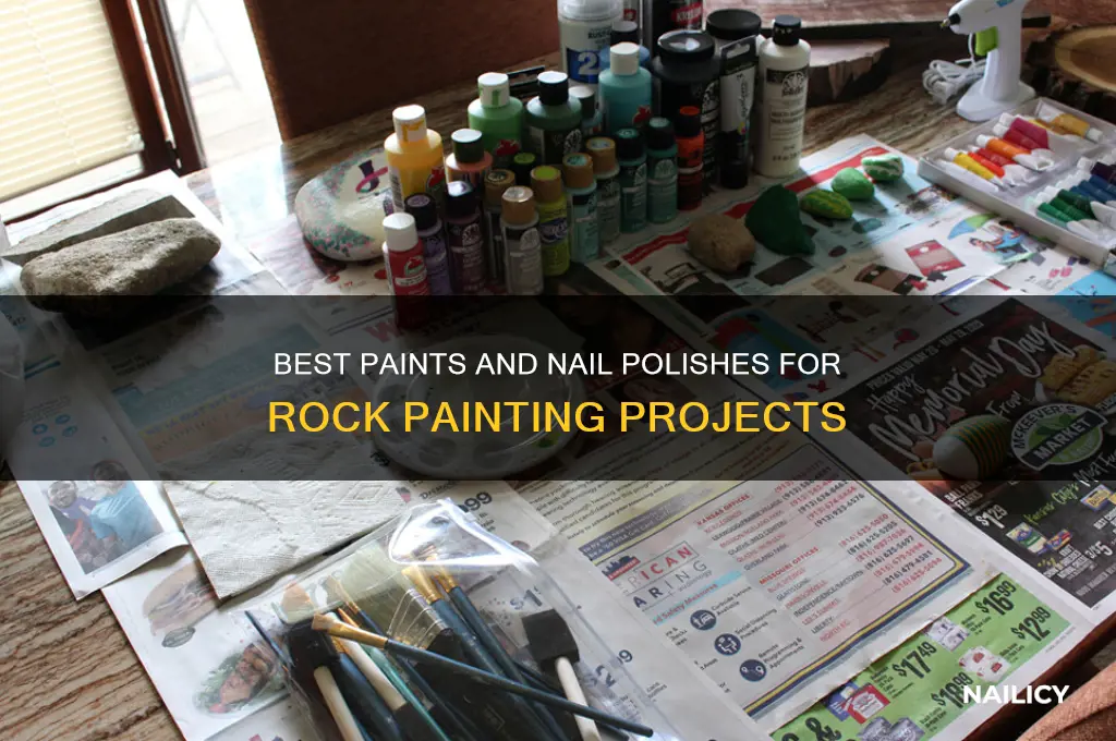 what paint best to use on rocks or nail polish