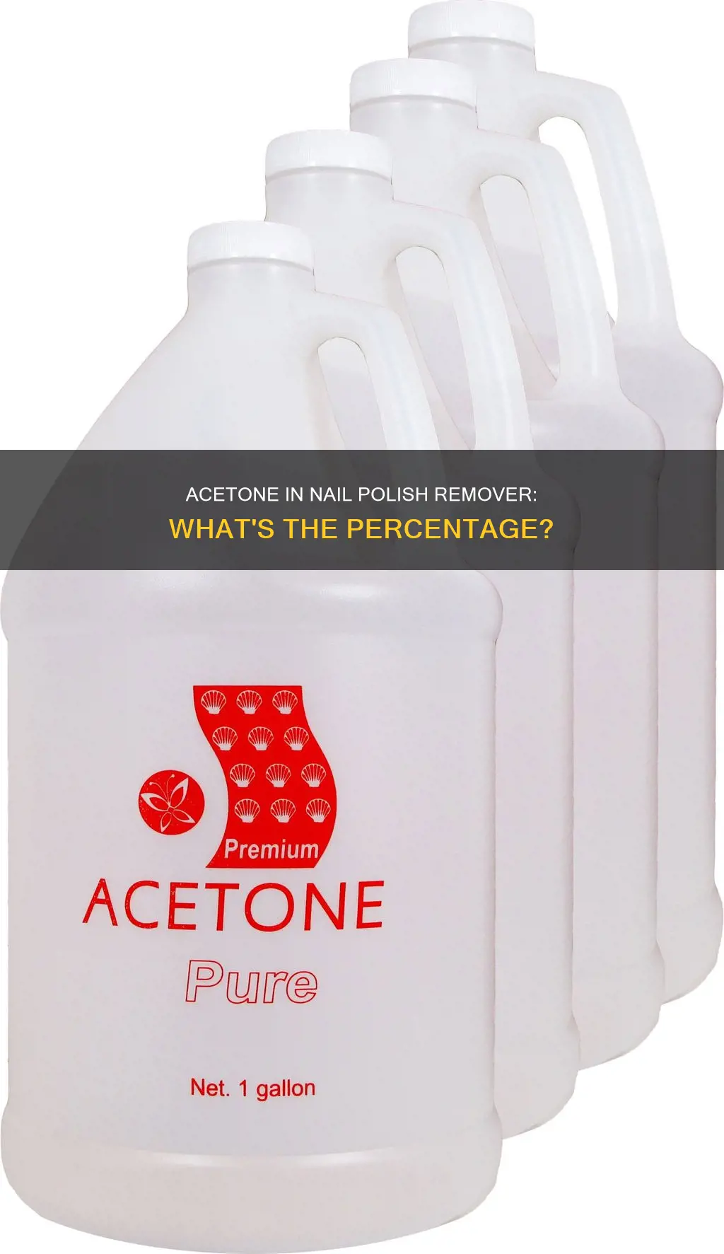 what percent acetone is nail polish remover
