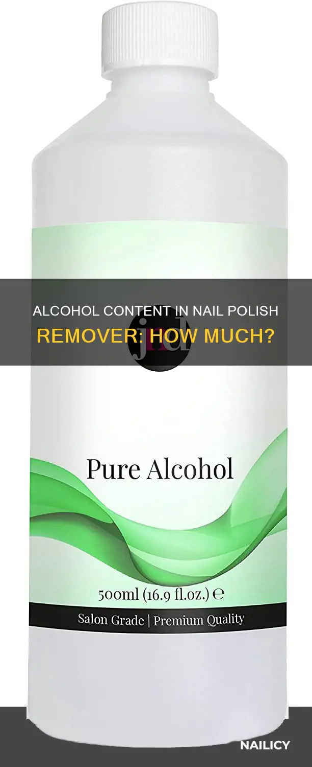 what percent alcohol is nail polish remover