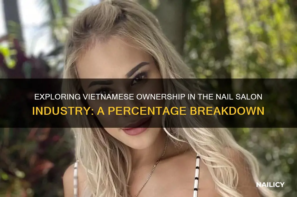 what percentage of nail salons are owned by vietnamese people