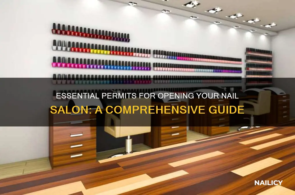 what permits do you need to open a nail salon