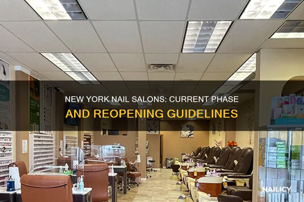 what phase are nail salons in new york