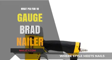 Optimal PSI Settings for 18 Gauge Brad Nailer Projects