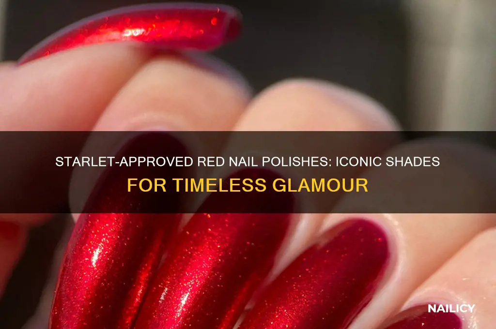 what red nail polish did the starlets wear