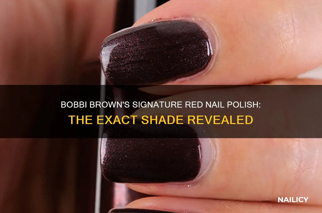 what red nail polish does bobbi brown wear