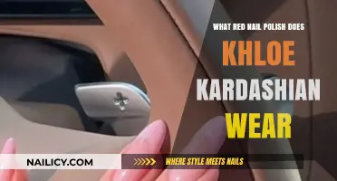 Khloe Kardashian's Red Nail Polish: Her Signature Shade Revealed