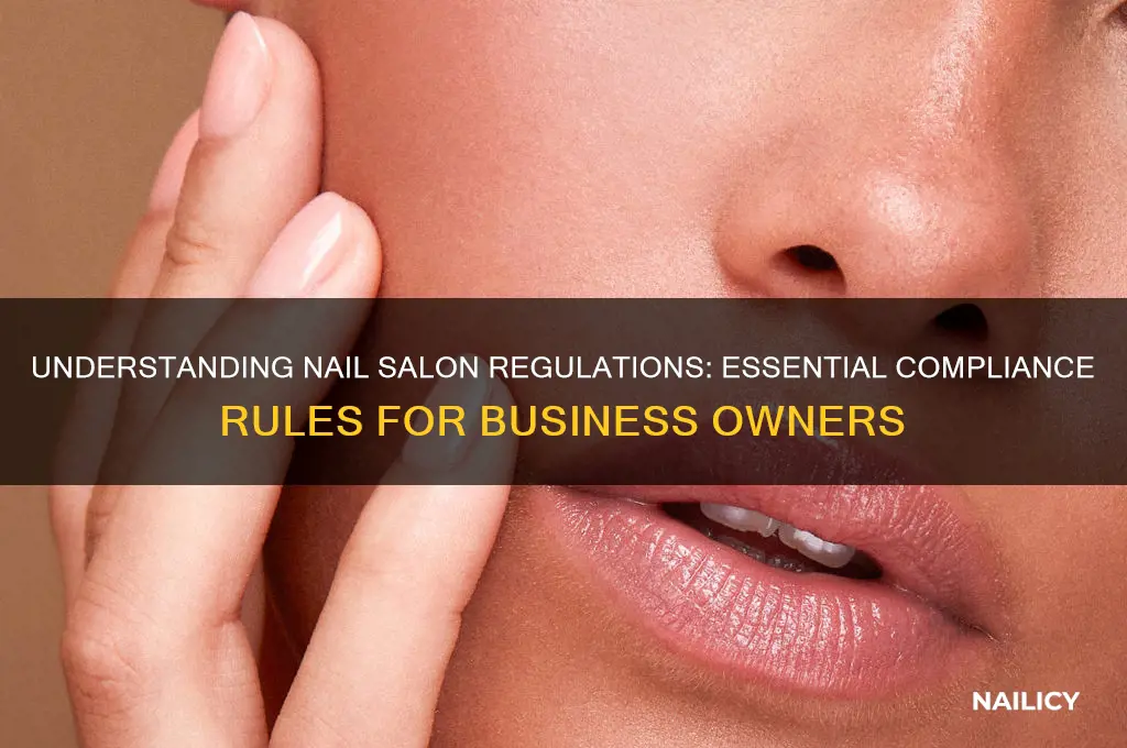 what regulations apply to nail salons