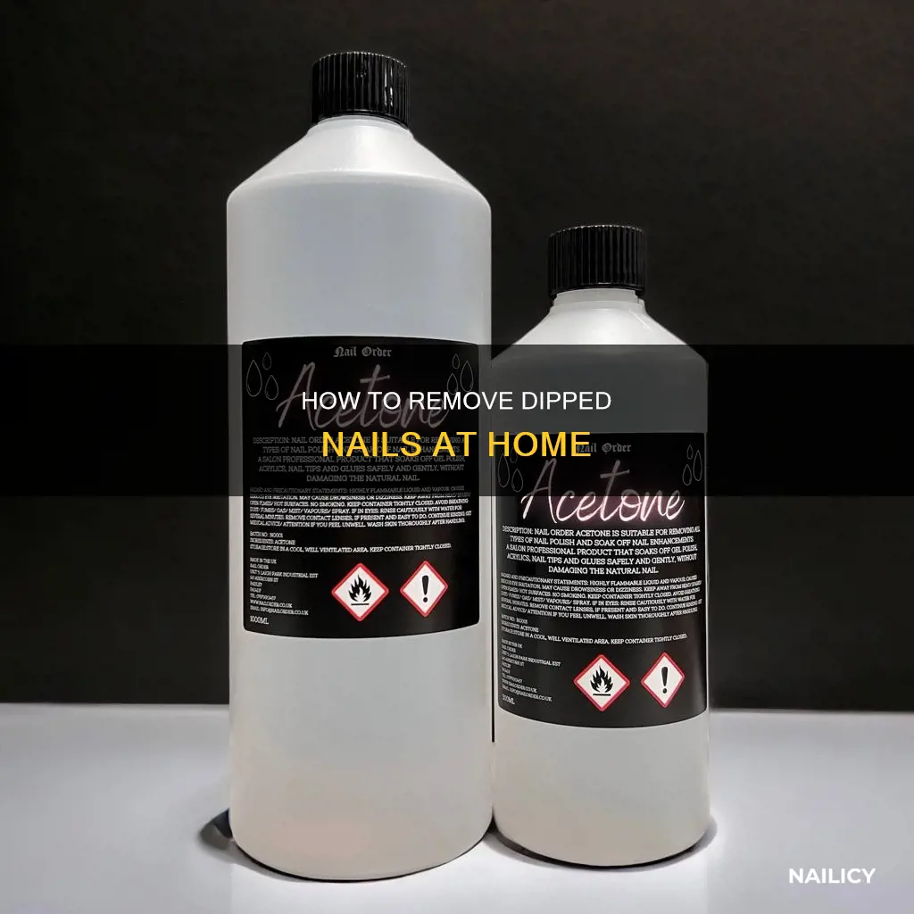 what remove dipped nails