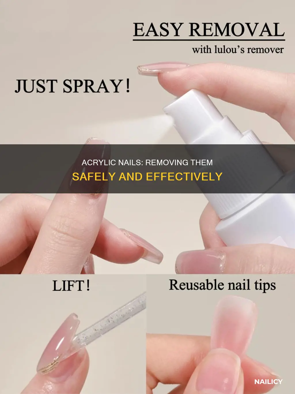 what removes acrylic nails