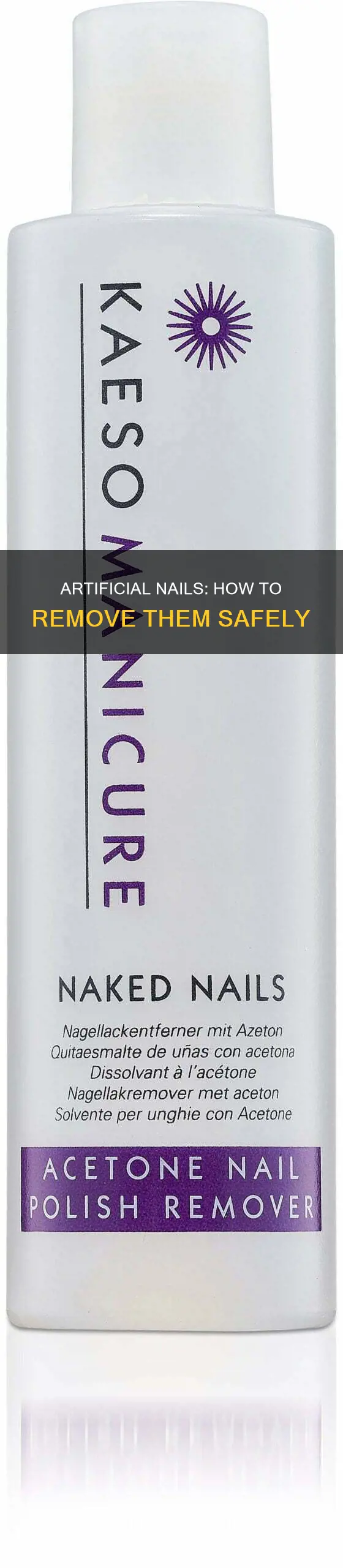 what removes artificial nails