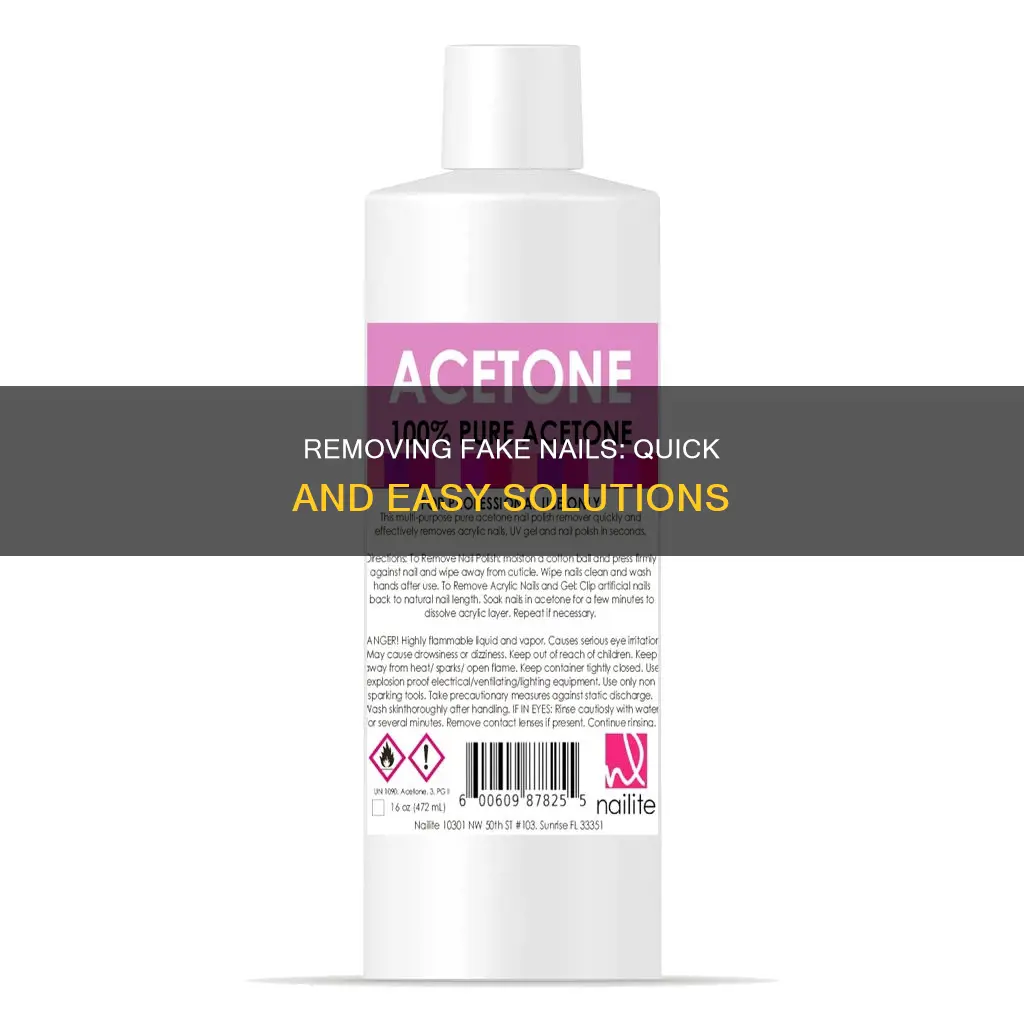 what removes fake nails