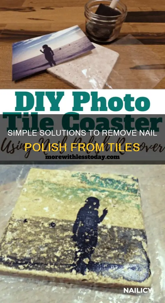 what removes nail polish from tile