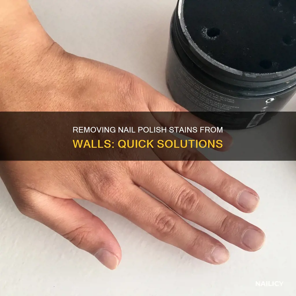 what removes nail polish from walls