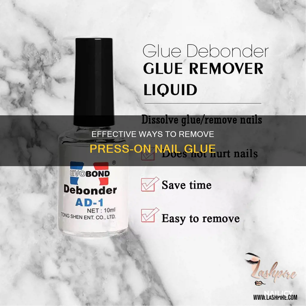 what removes press on nail glue