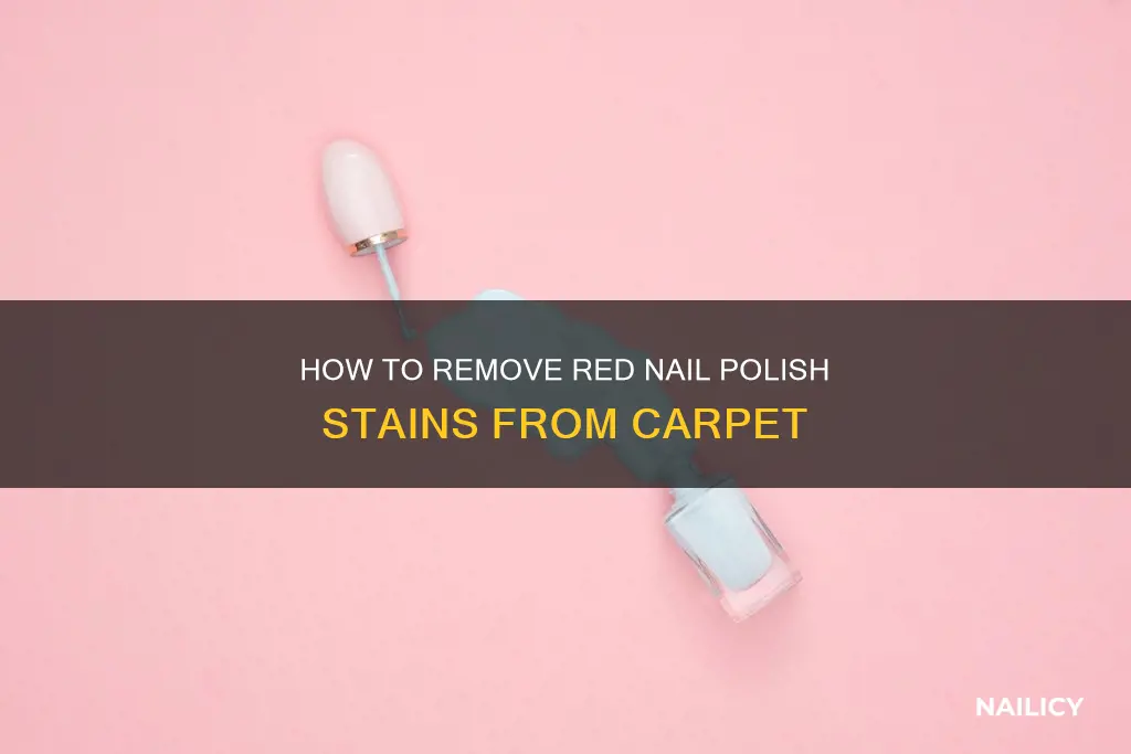 what removes red nail polish from carpet