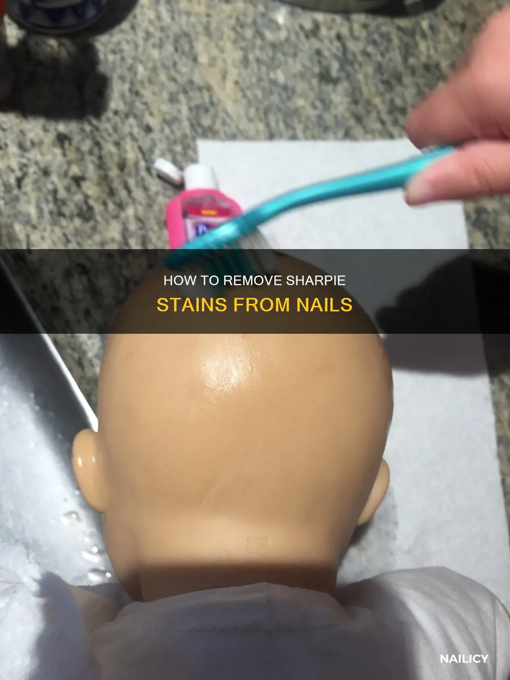 what removes sharpie from nails