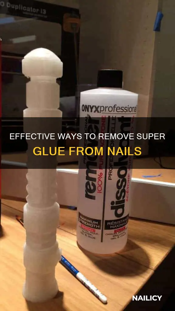 what removes super glue from nails