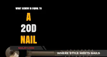 Screw Size Equivalent to a 20d Nail: A Comprehensive Guide