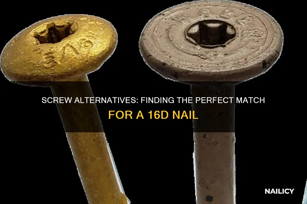 what screw is equivalent to a 16d nail