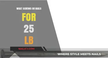 Choosing the Right Fasteners for 25-Pound Loads: Screws or Nails?