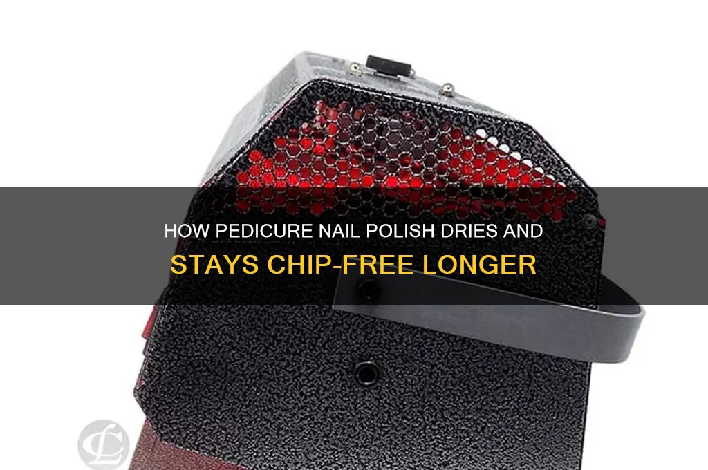 what sets the nail polish in a pedicure