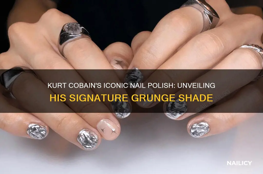 what shade of nail polish did kurt cobain use