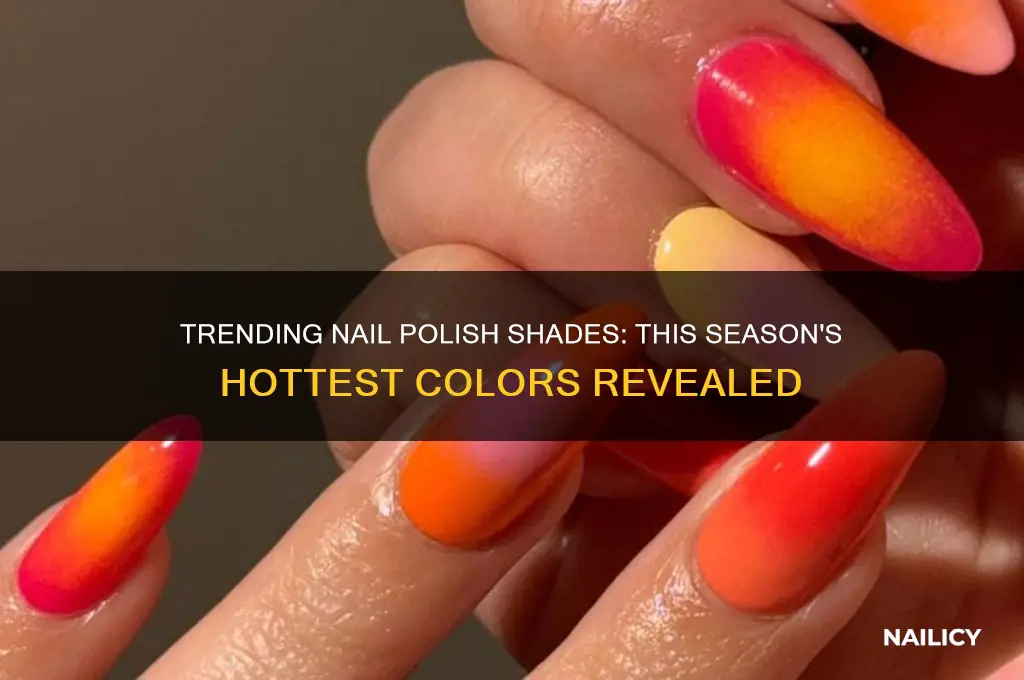 what shades of nail polish are popular now