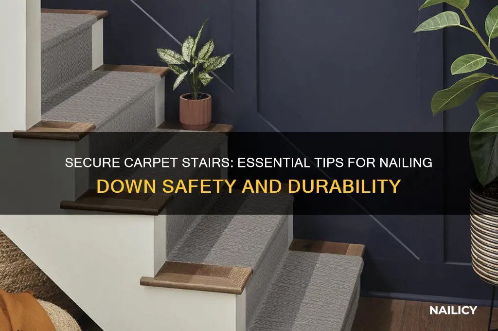 what should be nailed down on carpet stairs