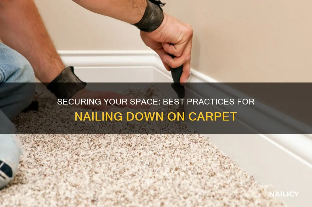 what should be nailed down on carpet