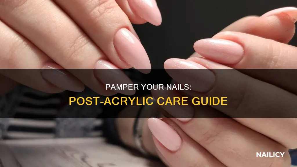 what should i do with my nails after removing acrylics