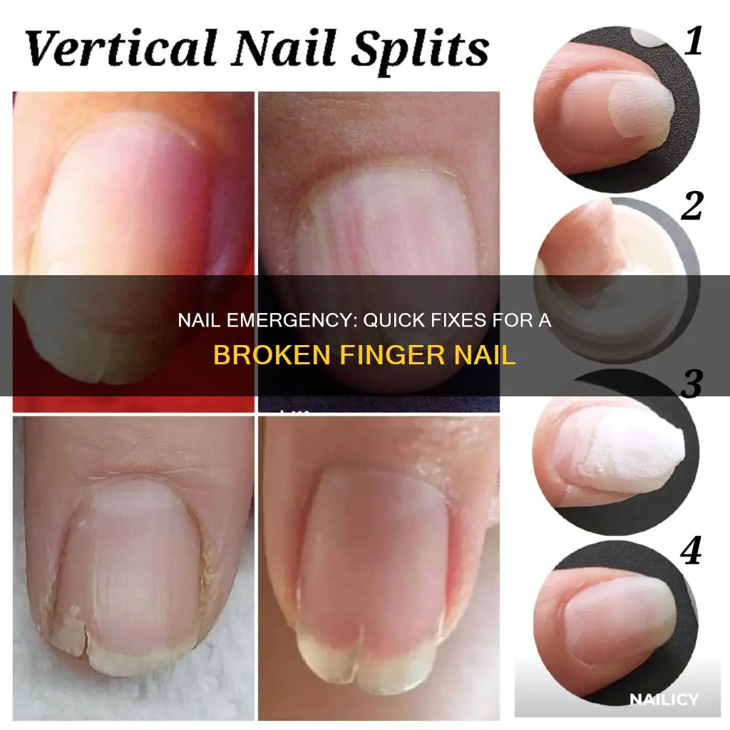 what should you do if you broke your finger nail