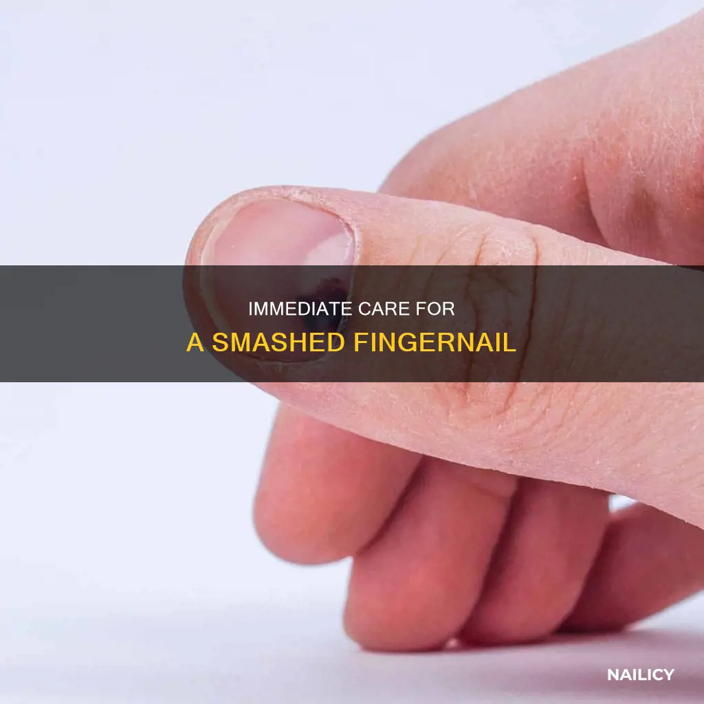 what should you do if you smash your finger nail