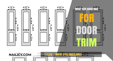 Choosing the Right Brad Nail Size for Door Trim