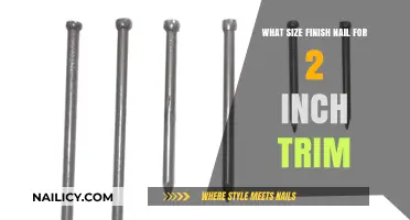 Finish Nail Sizing: 2-Inch Trim Work