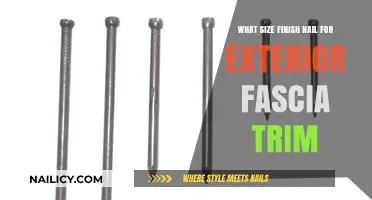 Finish Nail Size: Choosing the Right One for Exterior Fascia Trim
