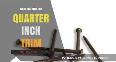 Choosing the Right Nails for Your Quarter-Inch Trim Project