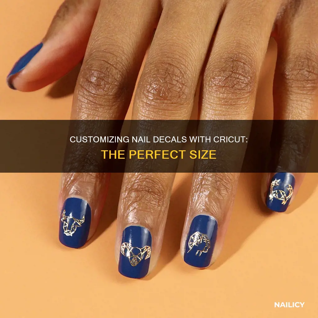 what size to cut cricut nail decals