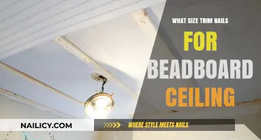 Trim Nails for Beadboard Ceiling: What Size to Use?