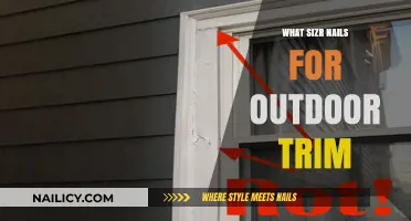 Outdoor Trim Nails: Choosing the Right Size