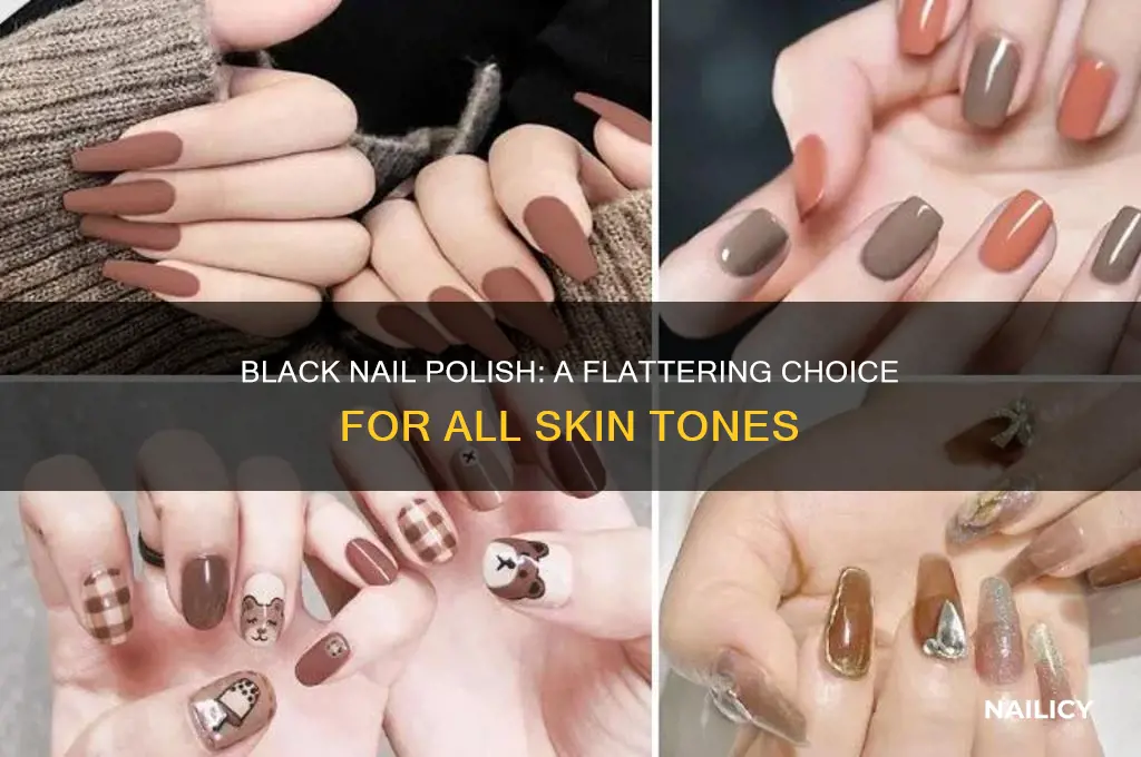 what skin colors can wear black nail polish