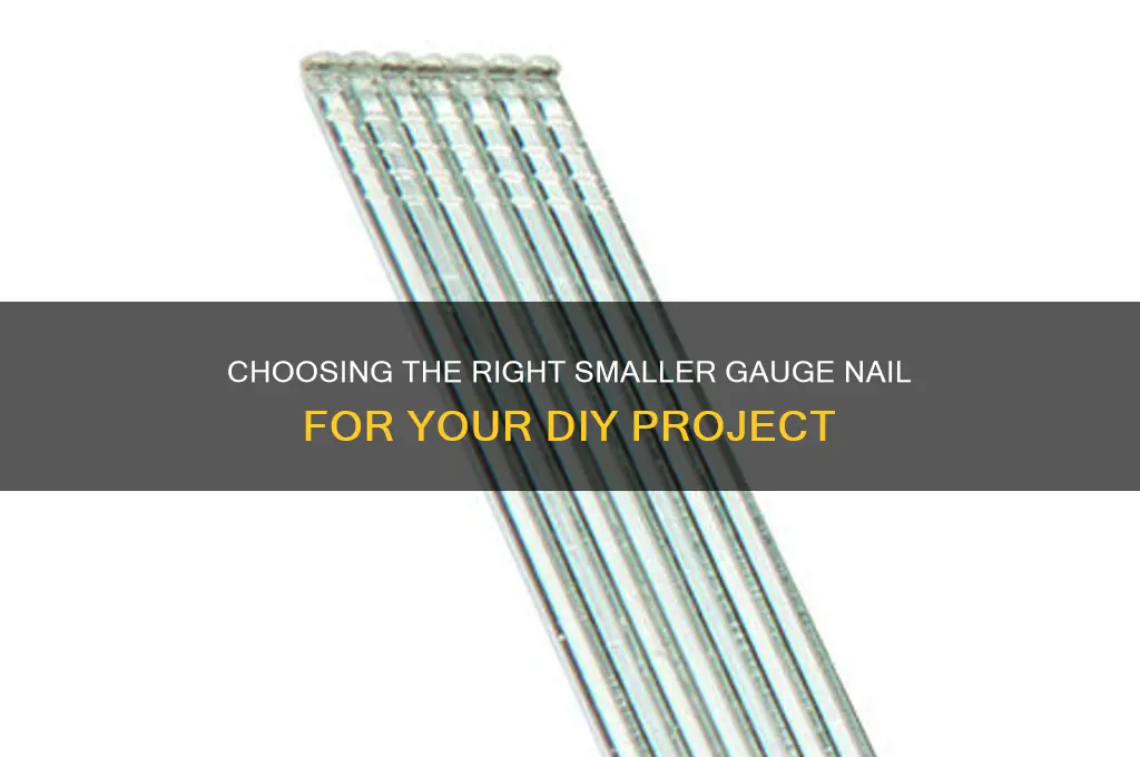 what smaller gauge nail