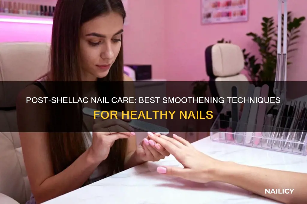 what smoothes nails after shellac
