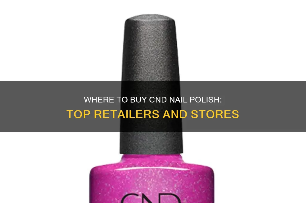 what stores sell cnd nail polish