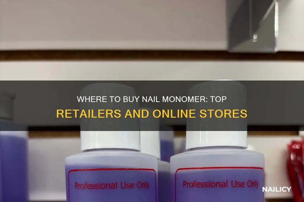 what stores sell nail monomer