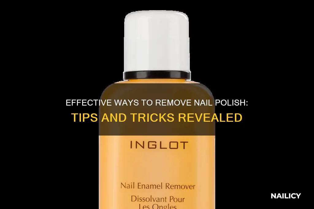 what takes finger nail polish off